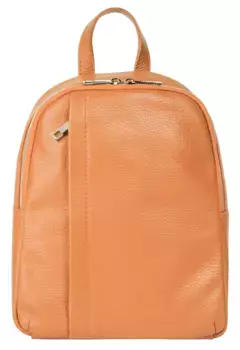 Городской рюкзак Samantha Look из натуральной кожи, производство Италия, цвет Orange