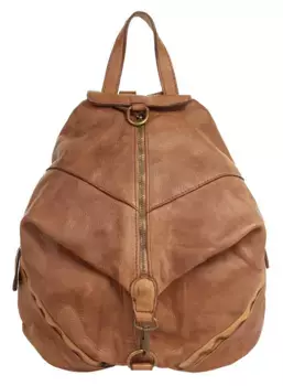 Городской рюкзак Samantha Look из натуральной кожи, производство Италия, цвет Cognac