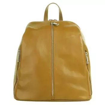 Городской рюкзак Samantha Look из натуральной кожи, производство Италия, желтый