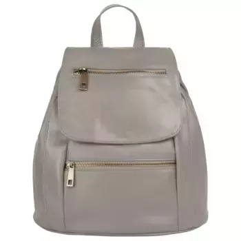 Городской рюкзак Samantha Look из натуральной кожи, производство Италия, серый
