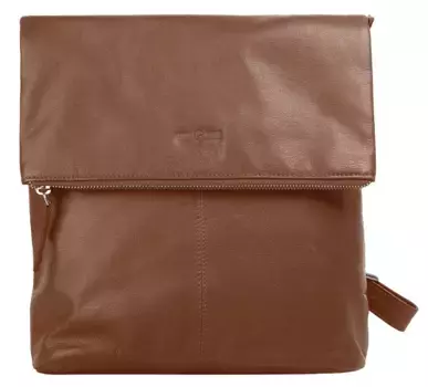 Городской рюкзак WouWou, натуральная кожа, цвет Cognac