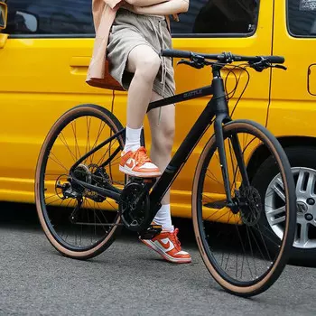 Городской шоссейный велосипед Bond Fujita Shimano, 27-скоростной, 700c, мужской и женский, для взрослых, студентов, пригородный внедорожный горный велосипед, черный BATTLE