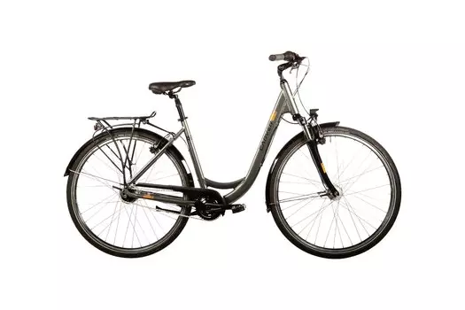 Городской велосипед Carver Cityzen 130 - 28 дюймов - Tiefeinsteiger - 2024, цвет Grau|darkanthracite black gold