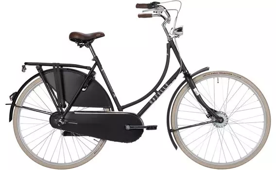 Городской велосипед Gazelle Classic RT - 28 дюймов - Tiefeinsteiger - 2025, цвет Schwarz|Black Matte