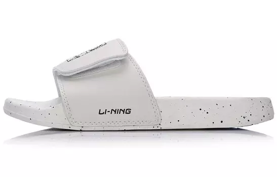 Горячие шлепанцы женские белые/черные Lining