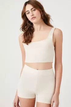 Горячие шорты из органически выращенного хлопка Forever 21, нюд