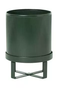 Горшок для цветов с рамкой Bau Pot S ferm Living, зеленый