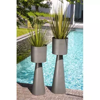 Горшок для растений Casablanca by Gilde «Кашпо «Мартиника»», (1 шт.), серый