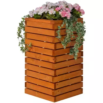 Горшок для растений GASPO «Baden», ШxГxВ: 61x61x100 см, цвет honigbraun