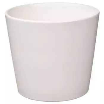Горшок для растений глиняный, белый, 9 см, для интерьера SOJABNA IKEA