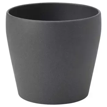 Горшок для растений глиняный, темно-серый, 15 см, PERSILLADE IKEA