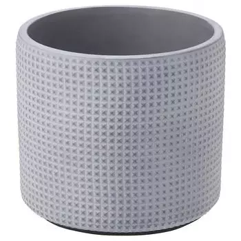 Горшок для растений Ikea Backdrag Dotted Surface, 15 см, светло-серый