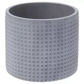 Горшок для растений Ikea Backdrag Dotted Surface, 9 см, светло-серый
