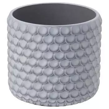 Горшок для растений Ikea Backdrag Fish Scale Patterned, 12 см, светло-серый