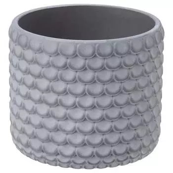 Горшок для растений Ikea Backdrag Fish Scale Patterned, 9 см, светло-серый