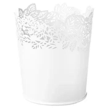 Горшок для растений из стали, белый, 9 см, SAMVERKA IKEA