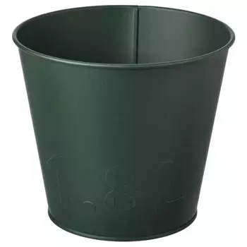 Горшок для растений из стали, темно-зеленый, 15 см, KERBR IKEA