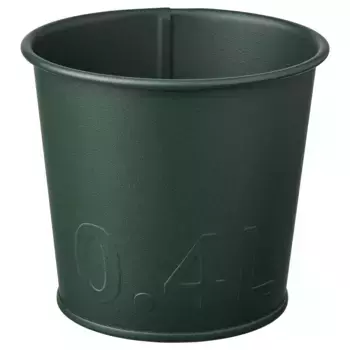 Горшок для растений из стали, темно-зеленый, 9 см, KERBR IKEA