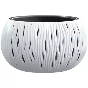 Горшок для растений Prosperplast «Sandy Bowl», xH: 37x21 см, белый