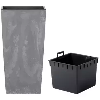 Горшок для растений Prosperplast «Urbi Square Effect», ШxГxВ: 40x40x75 см, цвет granitgrau