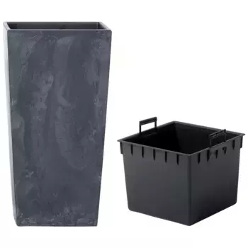Горшок для растений Prosperplast «Urbi Square Effect», ШxГxВ: 32,5x32,5x61 см, антрацит