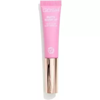 Gosh Матовые румяна Cream Blush-Up в форме стика для подчеркивания черт лица и гладкой растушевки жидких румян со встроенным спонжем - 001 ярко-розовый