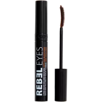 Gosh Rebel Eyes удлиняющая, утолщающая и подкручивающая тушь для ресниц 002, 10 мл