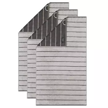 Гостевое полотенце Caw Balance 3er Pack, 50x10x30 см цвет platin