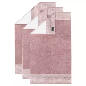 Гостевое полотенце Caw Luxury Home Two-Tone 3er Pack, 50x10x30 см цвет magnolie