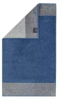 Гостевое полотенце Caw Luxury Home Two-Tone 1er Pack, 50x10x30 см, синий