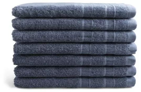 Гостевое полотенце DoubleDryset Hotel (6 шт), 30x1x50 см, синий