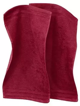 Гостевое полотенце Erwin Mller 2er-Pack 108615, 30x1x50 см цвет weinrot