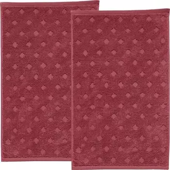 Гостевое полотенце Erwin Mller 2er-Pack 200373, 30x1x50 см, бордовый
