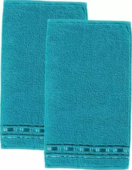 Гостевое полотенце Erwin Mller 2er-Pack 201789, 30x1x50 см, бирюзовый