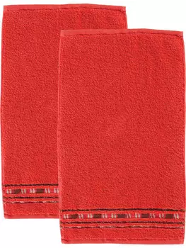 Гостевое полотенце Erwin Mller 2er Pack Achern, красный
