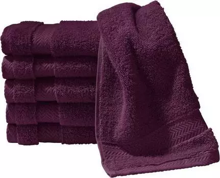 Гостевое полотенце Erwin Mller 6er-Pack 136016, 30x1x50 см цвет aubergine