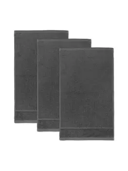 Гостевое полотенце frottana Pearl 3er Pack, цвет graphite