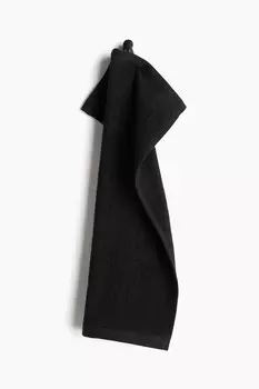 Гостевое полотенце из махровой ткани H&M, 30x50 см, черный