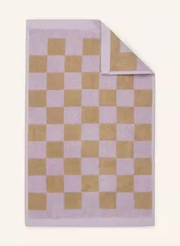 Гостевое полотенце Marc O'Polo CHECKER, 30x50 см, цвет helllila/beige