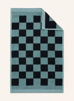 Гостевое полотенце Marc O'Polo CHECKER, 30x50 см, цвет trkis/schwarz