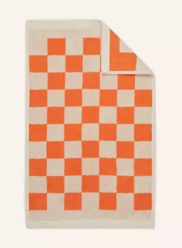 Гостевое полотенце Marc O'Polo CHECKER, 30x50 см, цвет orange/ecru