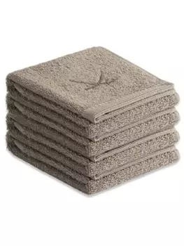 Гостевое полотенце Sansibar Frottier Serie Classic, серо-коричневый