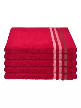 Гостевое полотенце Schiesser Skyline Color im 5er Set, красный