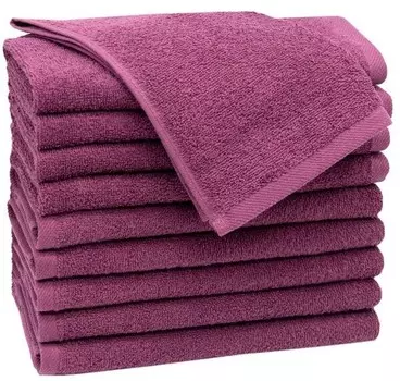 Гостевое полотенце Zollner 00000086 10 шт, 30x1x50 см, бордовый