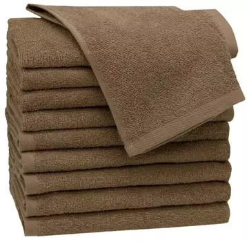 Гостевое полотенце Zollner 00000086 10 шт, 30x1x50 см, темно-коричневый
