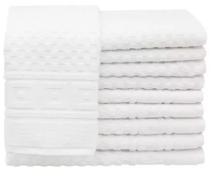 Гостевое полотенце Zollner 00000340 10 шт, 30x1x50 см, белый