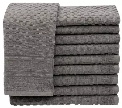 Гостевое полотенце Zollner 00000340 10 шт, 30x1x50 см, антрацитовый