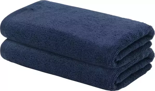 Гостевые полотенца LOOKS by Wolfgang Joop "LOOKS", (2 шт.), с вышитым логотипом 30х50 см (2 шт.), темно-синий