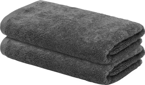 Гостевые полотенца LOOKS by Wolfgang Joop "LOOKS", (2 шт.), с вышитым логотипом 30х50 см (2 шт.), цвет anthrazit