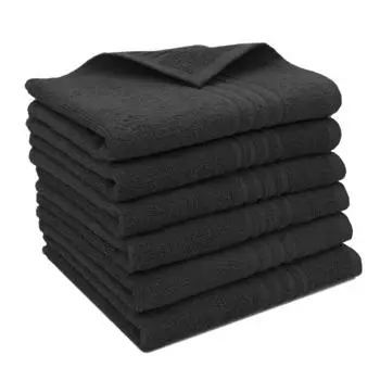 Гостевые полотенца набор из 6 шт Zollner, черный